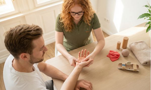 Handtherapie bei Ergotherapie Reblin